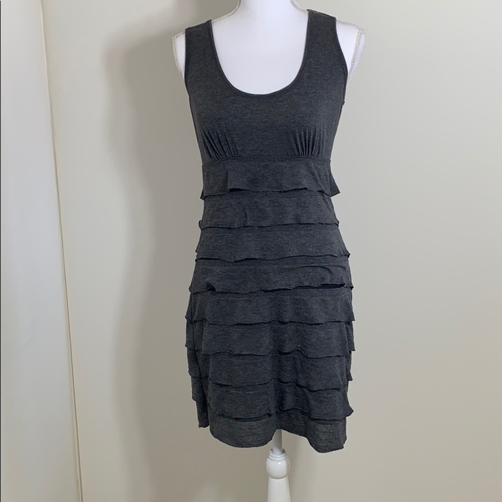 Studio M tiered gray dress | Size M